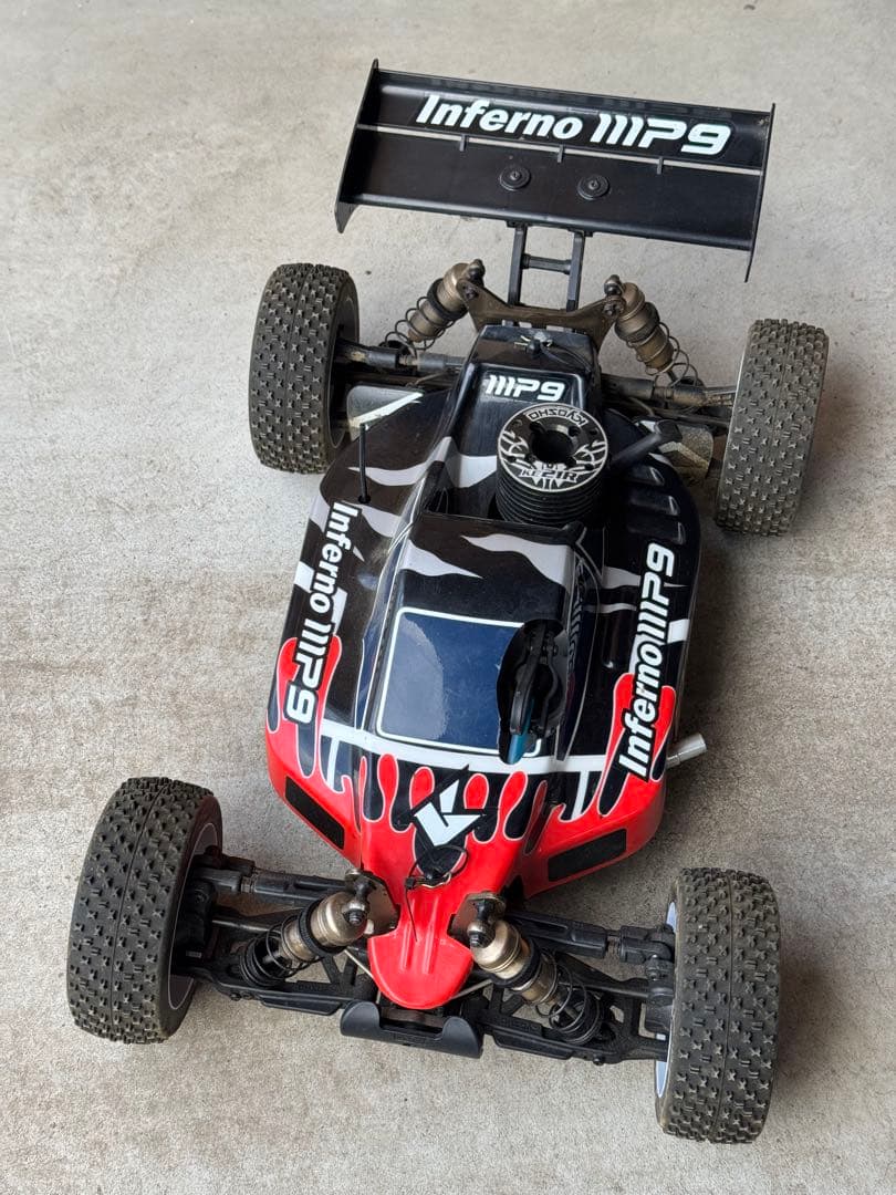 Inferno MP9 エンジンラジコンカー Kyosho RC Mini Z Buggy INFERNO MP9 4WD -RTR- BLUE/YELLOW- 32093BLY