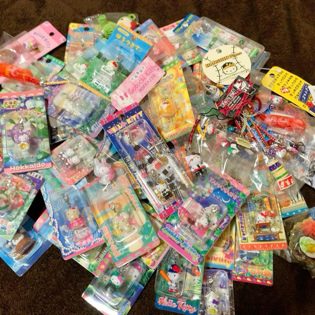 ご当地キティ　68個　根付　ファスナーマスコット　パンク/新宿ver.キティ等