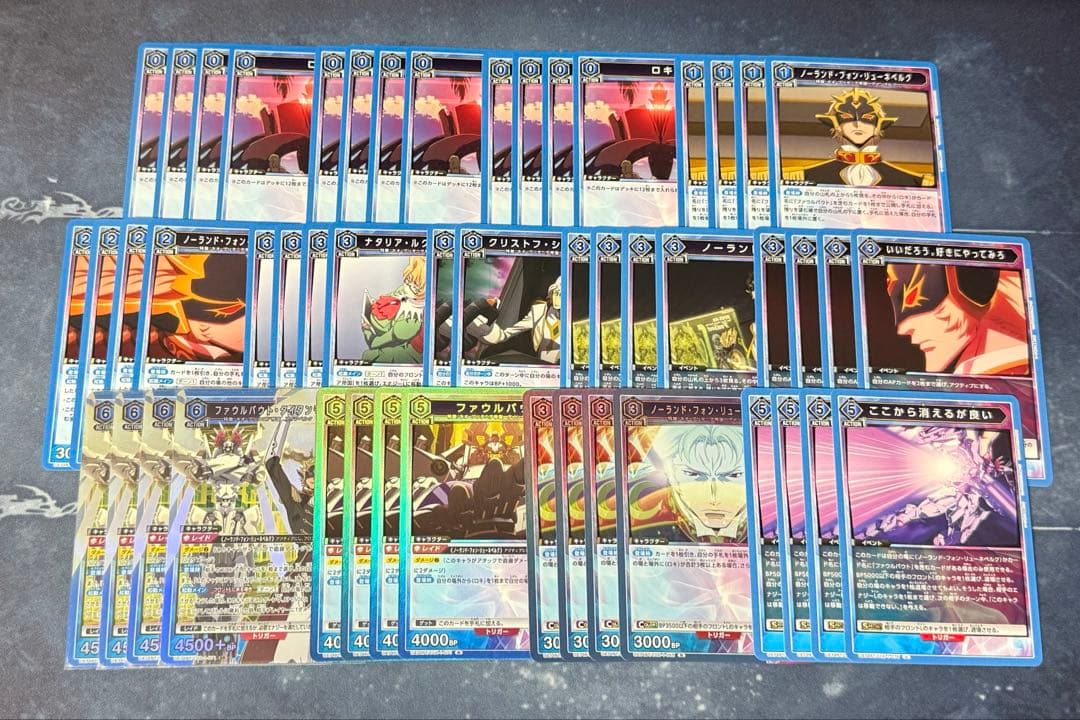 ユニオンアリーナ コードギアス奪還のロゼ ファウルバウト デッキ 調整パーツ付き