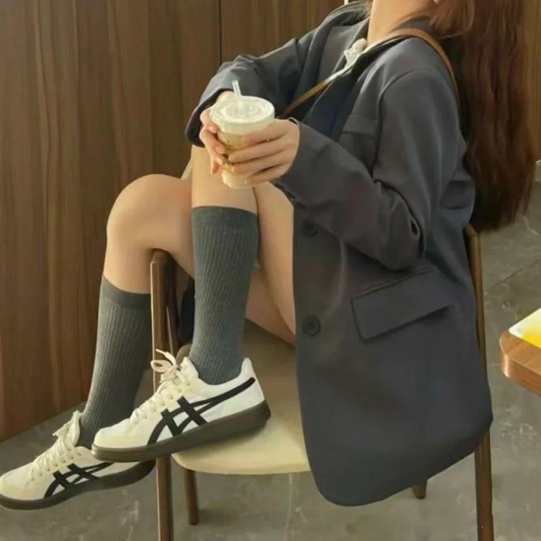 オニツカタイガー　白スニーカー　26.5