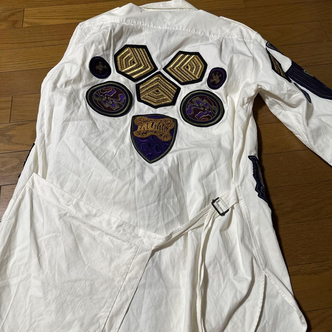 希少】 ドリスヴァンノッテン ミリタリー ワッペン刺繍 シャツ 二宮和