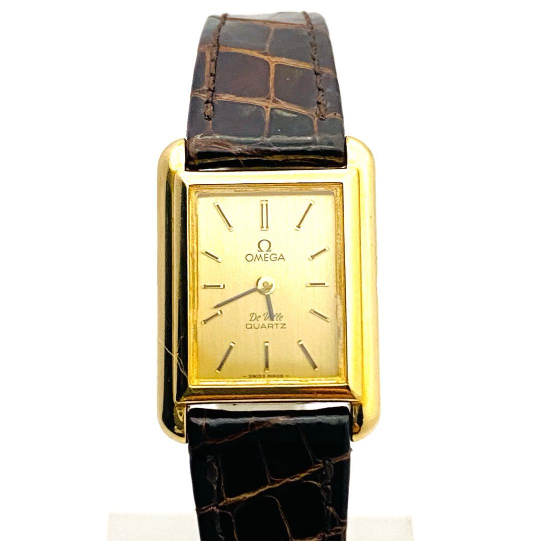 美品　稼働 オメガ デビル レディース腕時計 1350 プッシュ式リューズ