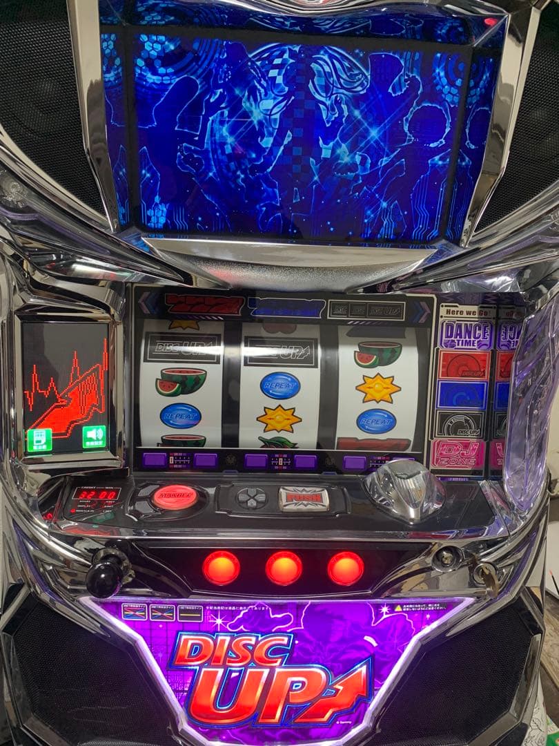 スロット実機　　ディスクアップ【紫パネル】