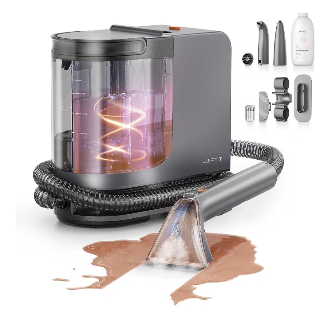 B400スチームクリーナー【100℃蒸気&60℃加熱&18000Pa超強吸引力】 Amazon | uwant B400スチームクリーナー【100℃蒸気&60℃加熱&18000Pa超