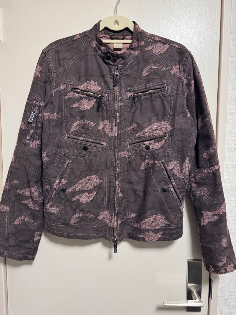 DIESEL ライダースジャケット 迷彩 archive 00s