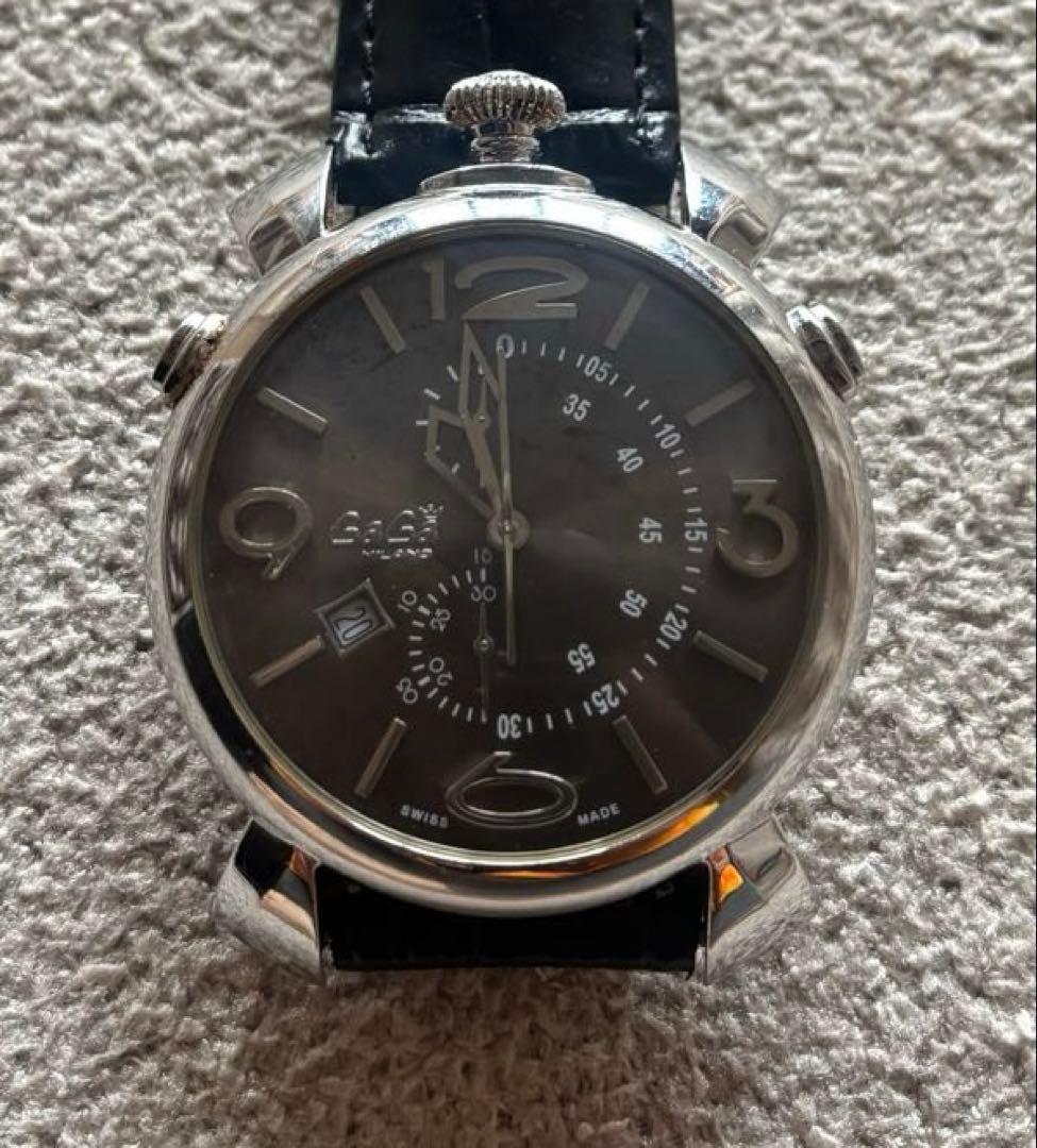 ガガミラノ　5097 クロノグラフ　ブラウン 楽天市場】【ウォッチ】GaGa MILANO ガガ ミラノ クロノグラフ 48mm