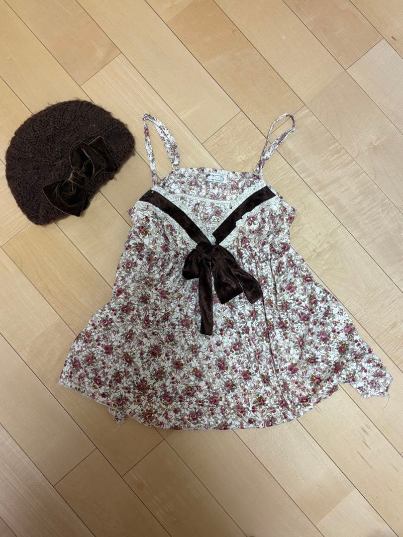 LIZLISA キャミソール　ベレー帽　セット00s 希少